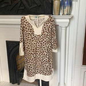 BO & NIC Capri‎ sheath dress in leopard. Worn a few times. Retail 148